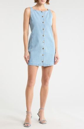 Wayf Sleeveless Denim Dress in Vintage Blue at Nordstrom Rack, Size X-Small
