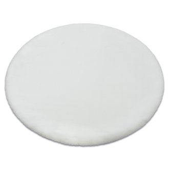 RugsX RugsX Bunny Rug in White | Size: 140 cm diameter