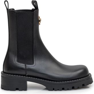 Versace Black Solid Alia Boots