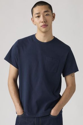 Levi's Camiseta Essential Pocket - Hombre - 2XL - Azul / Garment Dye Navy Blazer