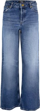 A.P.C. Wijde katoenen jeans in 70s-stijl - Dames - Loose Fit Jeans - Blauw - W29 - Katoen - Jeans