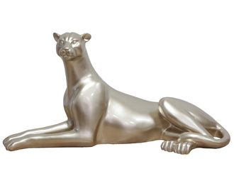Schubiger M&ouml;bel Skulptur Eleganter Gepard Liegend