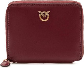 Pinko Maroon Love Birds Solid Wallet