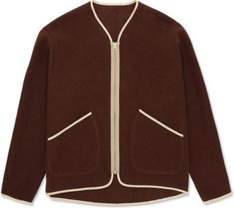 Fortela Virgin Wool Jacket in Brown at Nordstrom, Size Xx-Large Eu