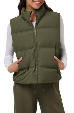 Travis Mathew Moontide Quilted Vest in Grape Leaf at Nordstrom Rack, Size X-Small