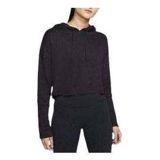 Nike (WMNS) Nike Yoga Luxe Crop Training Hoodie Black CJ3815-010