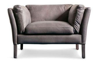 PIB Sill&oacute;n de cuero de grano completo gris