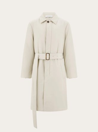 Ferragamo Uomo Trench imbottito Bianco