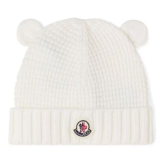 Moncler Beanies - unisex - Accessoires - Wit - Maat: 2XS
