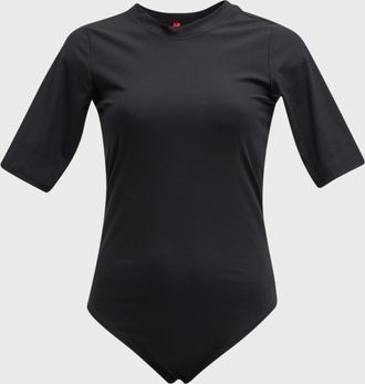 Spanx Suit Yourself Ribbed Short-Sleeve Bodysuit