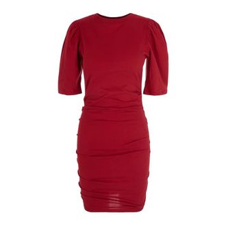 Isabel Marant Mylda Mini Jurk - Dames - Korte kleedjes - Rood - XS - Katoen - Kleedjes
