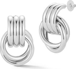 Glaze Jewelry Door Knocker Stud Earrings in Silver at Nordstrom Rack