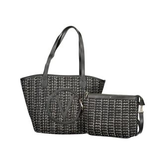 Mario Valentino Tassen, Dames, Zwart, ONE Size, Polyester, Bucket Bag