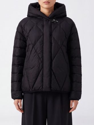 Fay Quilted Nylon Puffer Jacket with Hood and Iconic Toggles