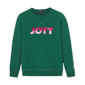 Jott Katoenen Sweatshirt - Groene Stijl - Dames - Sweatshirts - Groen - 2XL - Katoen - Hoodies & sweatvesten