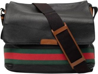 Gucci Pre-owned Cross Body Bags, female, Black, Size: ONE SIZE Pre-owned Crossbody Bag