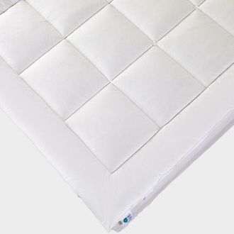 Homescapes Premium Wool Mattress Topper - Deep Fitting Comfort, Super King