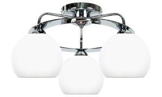 OEM L&aacute;mpara De Techo Cromada Con Pantalla Plateada Guanta 14-532