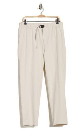Zella Belted Relaxed Tapered Pull-On Pants in Grey Moonbeam at Nordstrom Rack, Size Xx-Large