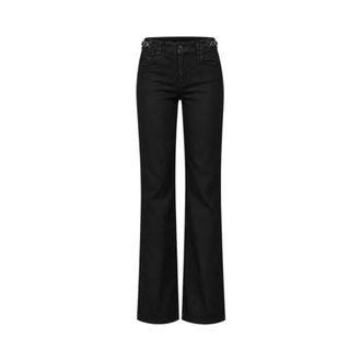 Liu Jo Pantalone Straight - Dames - Jeans - Zwart - Maat: W30 Katoen
