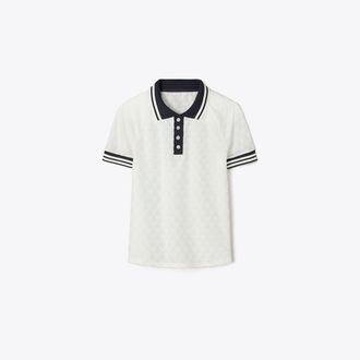 Tory Burch Womens Terry Jacquard Polo, size XS