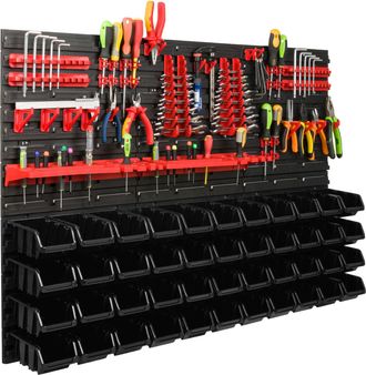 OEM Tablero De Herramientas Para Taller De 117x78 Cm + 44 Cubetas