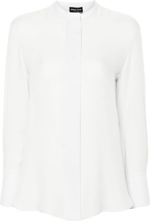 Giorgio Armani silk shirt - women - Silk - 40 - White