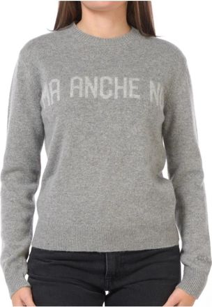 MC2 Saint Barth New Queen Sweater - Dames - Ronde hals truien - Grijs - L - Wol - Truien & Vesten