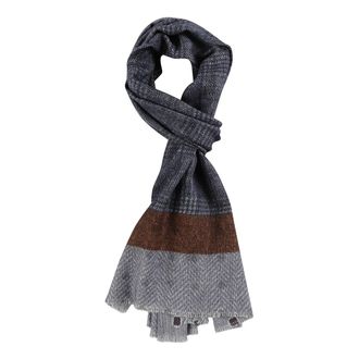 Altea Sciarpa Double Print - - Accessories - Uomo - Blu - ONE SIZE