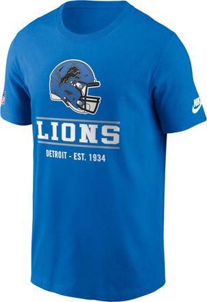 Nike Detroit Lions Essential Nike Mens Dri-FIT NFL Long-Sleeve T-Shirt in Blue | 02ET45AQ9S-TC1