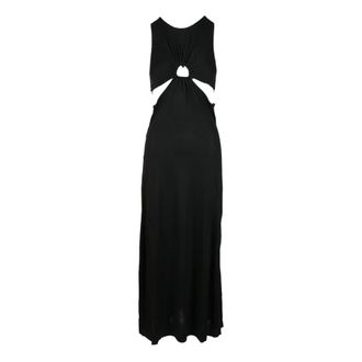 Pinko jurk vrouw - Dames - Maxi kleedjes - Zwart - S - Kleedjes