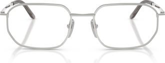 Prada 0pr D51v Geometric Metal Frame Eyeglasses