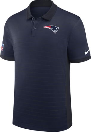 Nike New England Patriots Sideline Victory Stripe Nike Mens Dri-FIT NFL Polo in Blue | 03BG0CZD8K-RPE