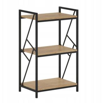 OEM Estanter&iacute;a Loft Baja Roble Natural Para Sal&oacute;n Furnitex 3 Estantes Furnitex