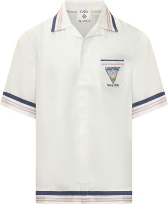 Casablanca White Graphic Logo Shirt
