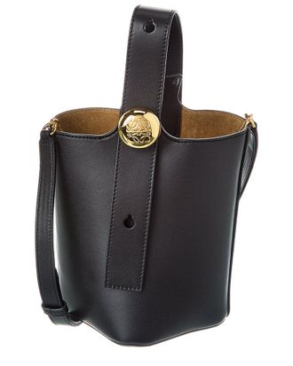 Loewe Pebble Mini Leather Bucket Bag
