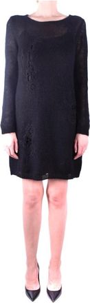 Twinset Dagjurk - Dames - Korte kleedjes - Zwart - M - Kleedjes