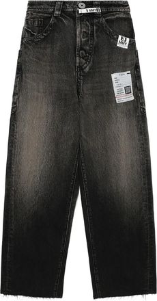 Miharayasuhiro Jeans a gamba ampia - Nero