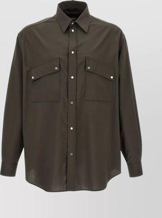 Fendi wool oversized shirt