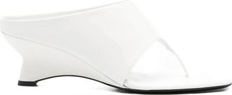 Khaite Marlow Mule - Dames - Muiltjes - Wit - 40 EU - Leer - Schoenen