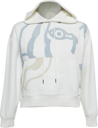 Kenzo Felpa in cotone con cappuccio - Bianco