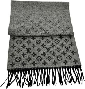 Louis Vuitton Pre-owned Cashmere Sjaal - Dames - Vintage Accessoires - Zwart - ONE Size - Vintage