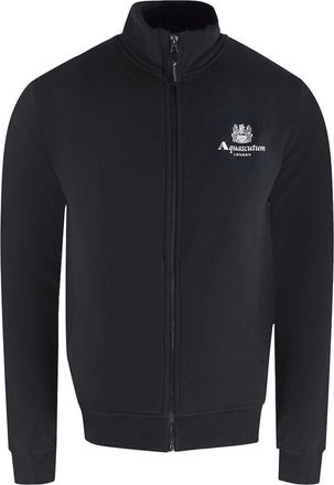Aquascutum Mens Aquascutum Active Zip Up Black Sweatshirt - Size: 40/Regular