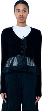 Cecilie Bahnsen Mujer, Jerseys, Negro, Talla: M