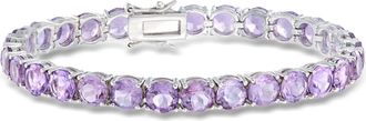 Ross-Simons Amethyst Tennis Bracelet in Sterling Silver