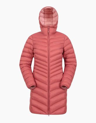 Mountain Warehouse Womens Mountain Warehouse Womens/Ladies Florence Long Padded Jacket - Red/Orange/Brown - Size: 16