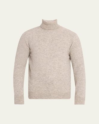 Brunello Cucinelli Mens Alpaca Blend Turtleneck Sweater