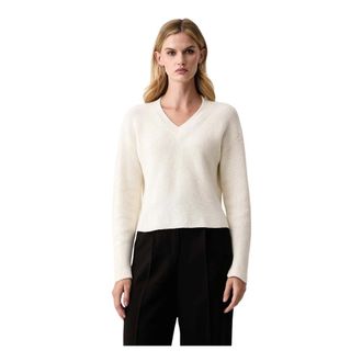 Twinset V-hals trui - Dames - Truien - Beige - Maat: L Katoen