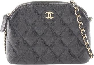 Chanel Pre-owned Timeless Classic Grained Calf Shoulder Bag - Dames - Vintage Schoudertas - Zwart - ONE Size - Vintage