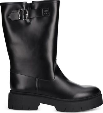 HUGO BOSS Stivali biker con fibbia - Nero